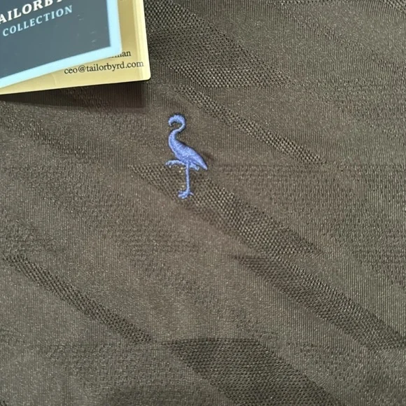 TailorByrd NWT Men’s Black Textured Polo - Picture 4 of 9